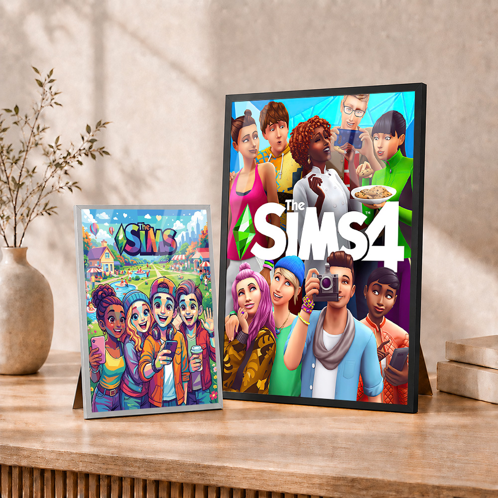 The Sims Metal Posters With Al - Home Office Room Inspiration recension och pris