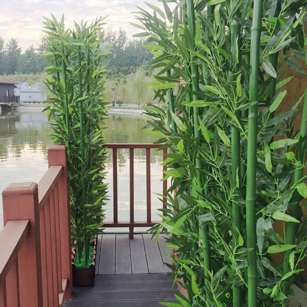 10pcs Artificial Green Bamboo  - Home Office Layout recension och pris