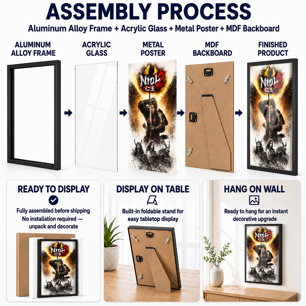 Nioh Metal Posters With Alumin - Home Office Room Inspiration recension och pris