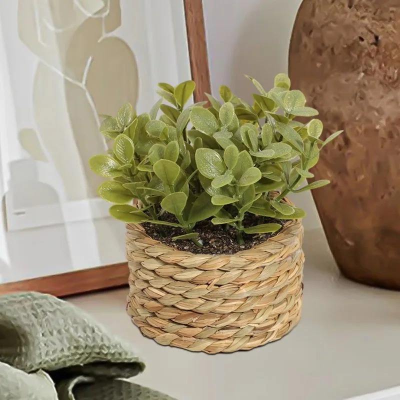 1pcs Woven Small Artificial Gr - Home Office Layout recension och pris