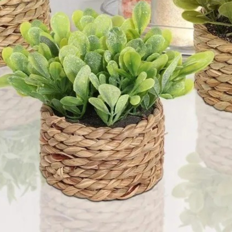 1pcs Woven Small Artificial Gr - Home Office Layout recension och pris
