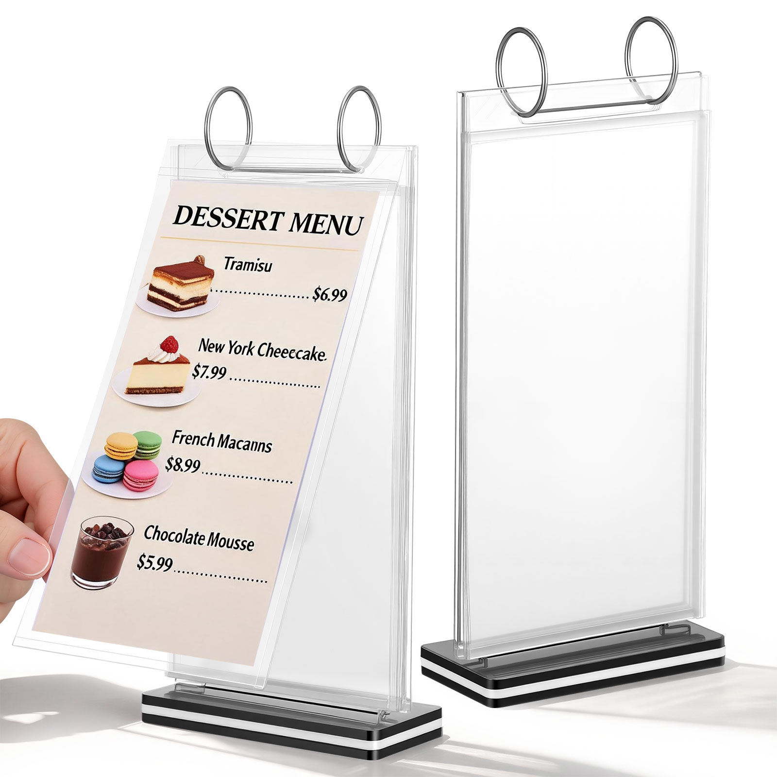 2Pcs Flip Display Menu Stand S - Document Holder Stand recension och pris