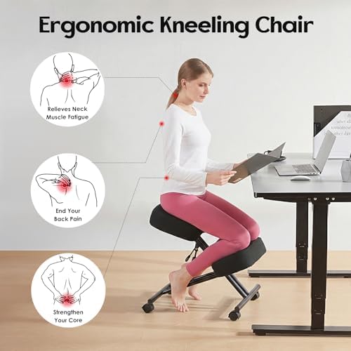 Kneeling Chair Linen Ergonomic - Ergonomic Office Chair recension och pris