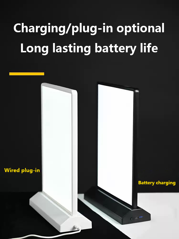 Rechargeable A4 Desktop Advert - Document Holder Stand recension och pris
